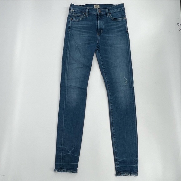 Citizens Of Humanity Rocket High Rise Skinny Distressed Jeans Size 29 Junior's - Picture 1 of 7
